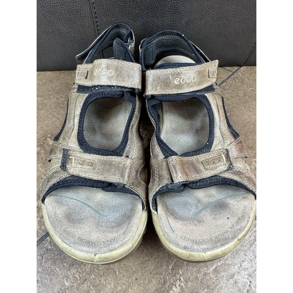ECCO Yucatan Men's 45 US 11 Brown Nubuck Leather Hiking Walking Sport Sandals